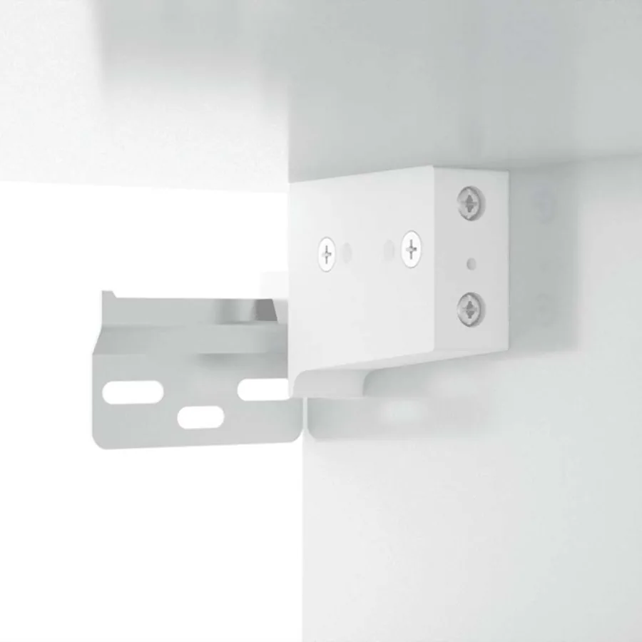 Armoires murales 2 pcs Blanc brillant 80x36,5x35 cm - 6
