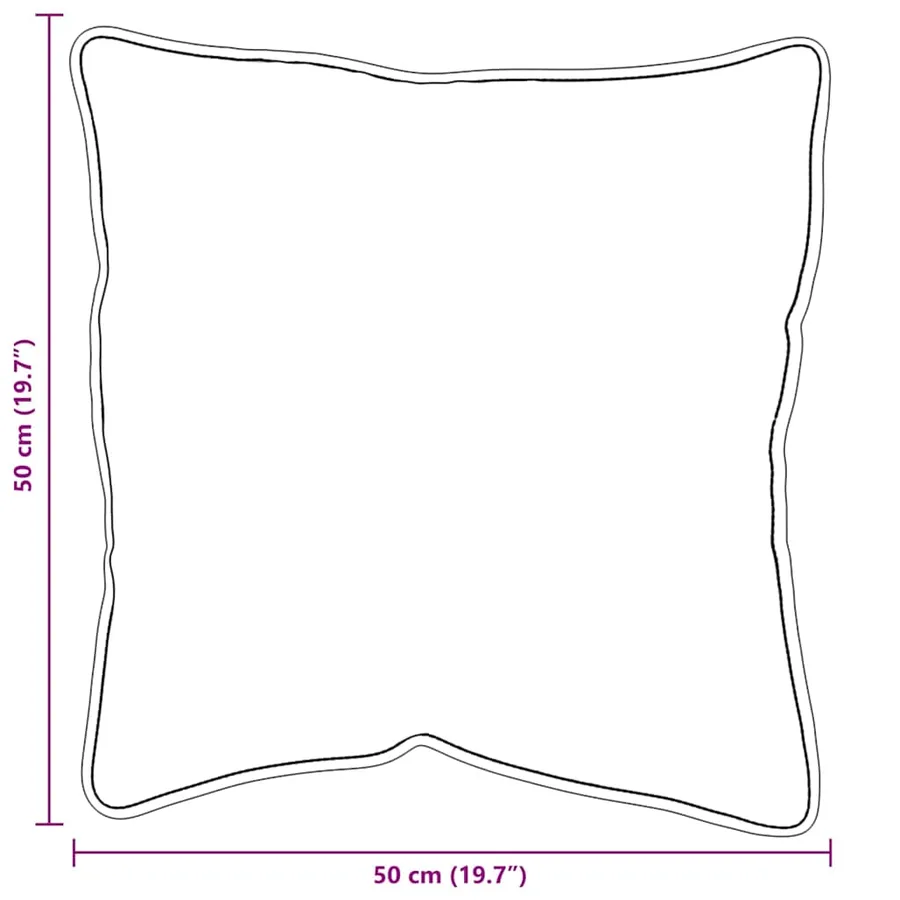 Oreiller 2 pcs Blanc 51 x 51 x 20 cm Coton et polyester - 10