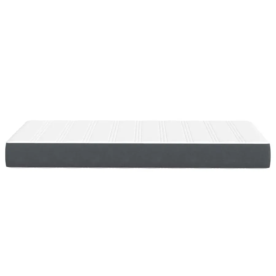 Matelas de Lit avec matelas Gris 90 x 200 cm tissu - 5