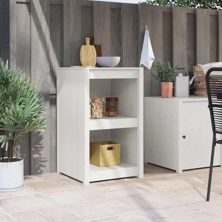 Armoire de cuisine MEPPEL Blanc 55 x 55 x 92 cm Pin massif