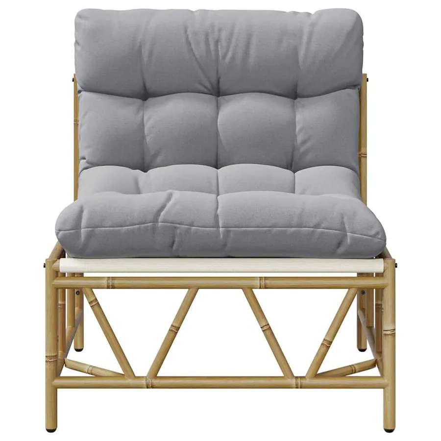 Sièges extérieurs avec coussin 2 pcs Gris clair Acier - 6