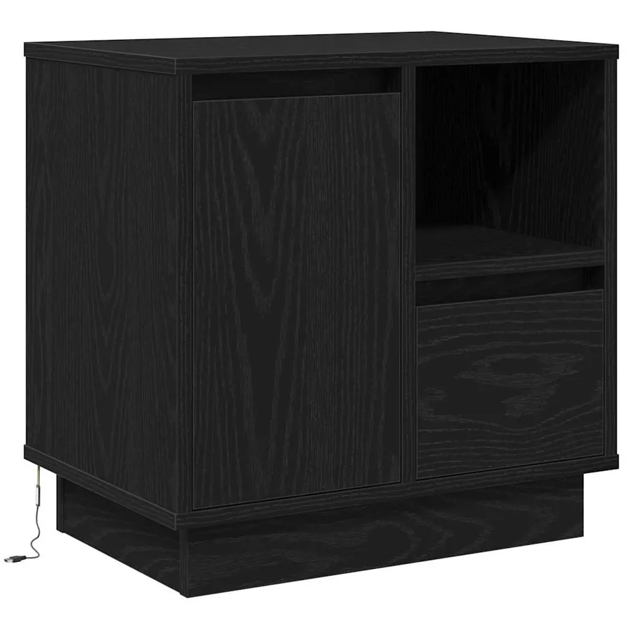 Cabinet de chevet 2 pcs Chêne noir 50 x 34,5 x 50 cm. - 6