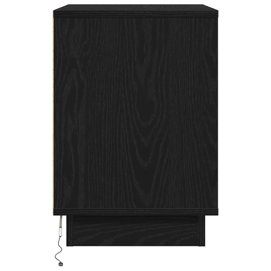 Cabinet de chevet 2 pcs Chêne noir 50 x 34,5 x 50 cm. - 9