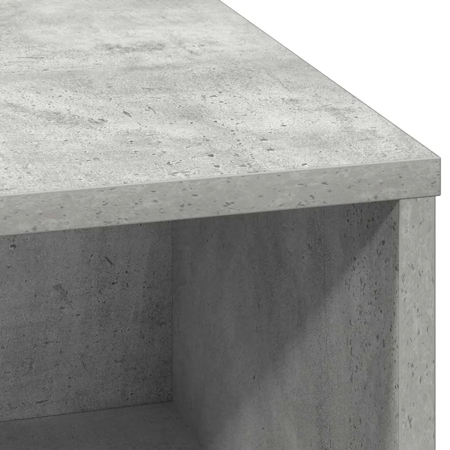 Buffet LED Gris béton 71 x 34,5 x 75 cm Bois d'ingénierie - 11