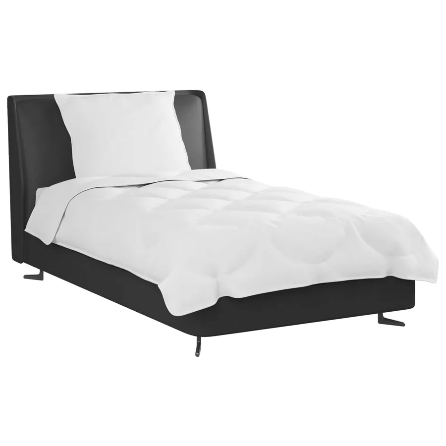 Ensemble de Duvet avec oreiller 2 pcs Blanc Microfibre - 3