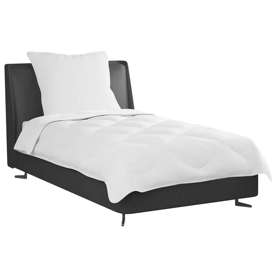 Ensemble de Duvet avec oreiller 2 pcs Blanc Microfibre - 3
