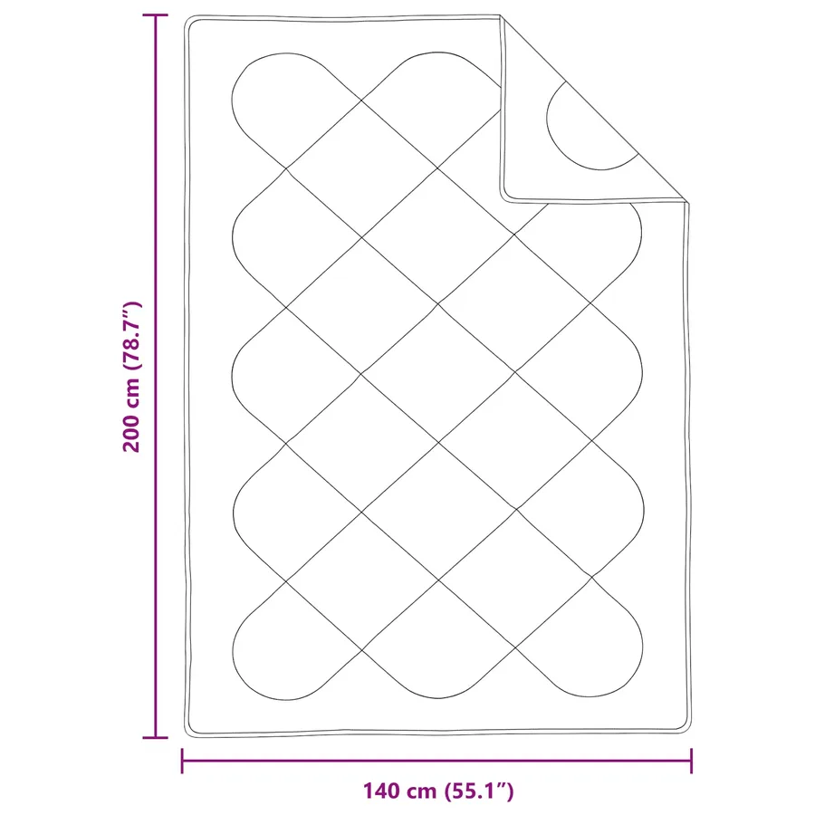 Ensemble de Duvet avec oreiller 2 pcs Blanc Microfibre - 8