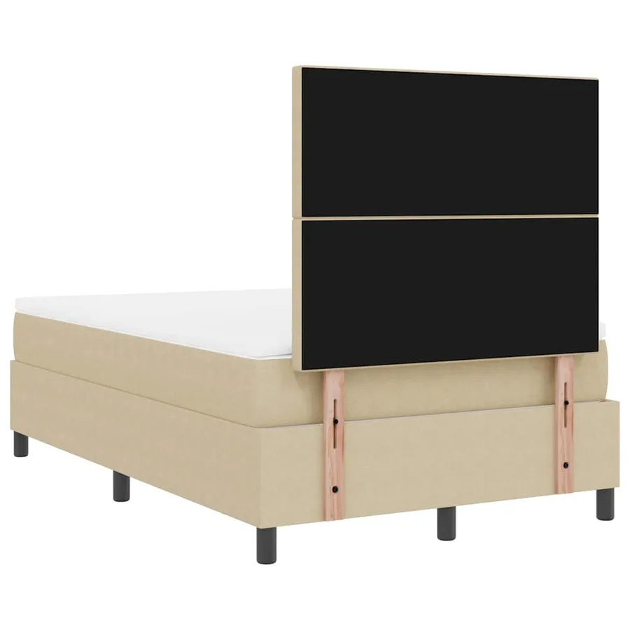 Lit à ressort LED Gris clair et blanc 120 x 190 cm - 10