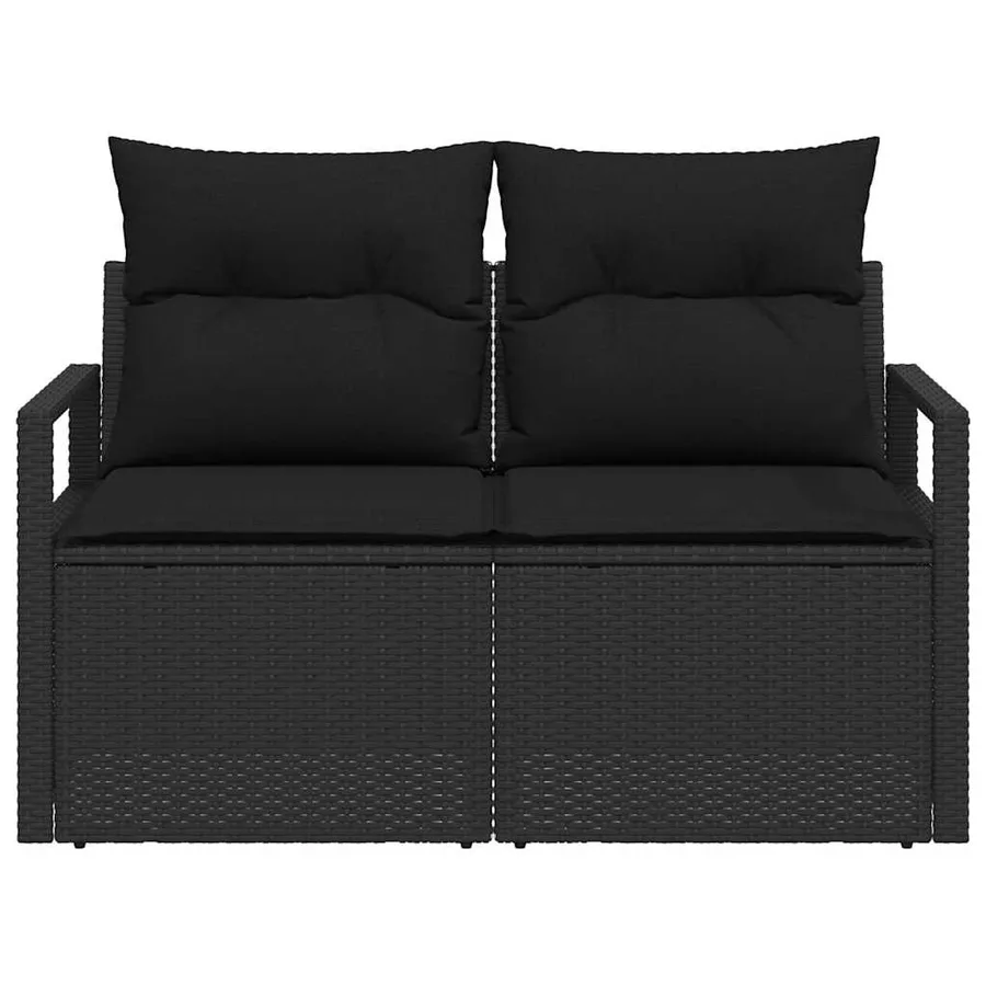 Canapé de jardin avec coussin 120 x 62 x 69 cm polyrotin - 5