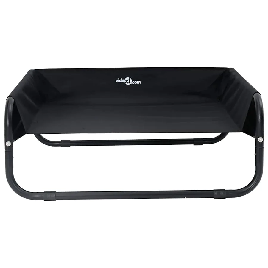 Lit pour Chien Noir 75 x 75 x 30 cm Acier - 4