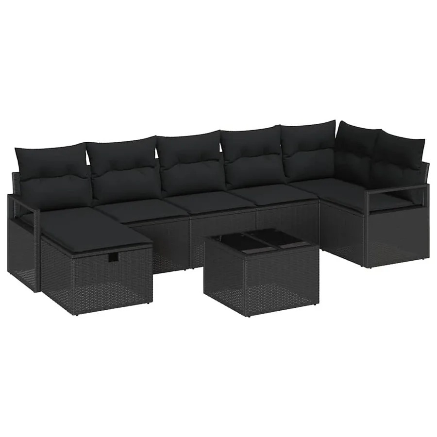 Ensemble de Canapés avec coussin 5 pcs polyrotin - 2
