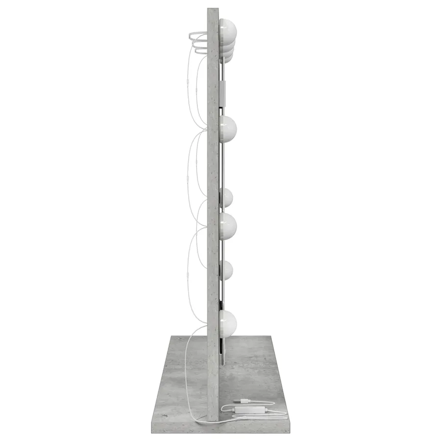 Miroir de vanité Rectangulaire Gris béton 60 x 55 x 18 cm - 5