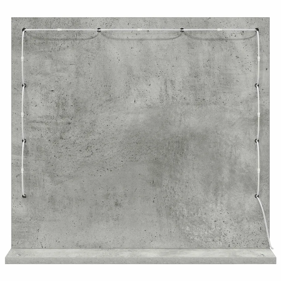 Miroir de vanité Rectangulaire Gris béton 60 x 55 x 18 cm - 6