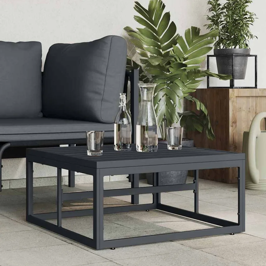 Mobilier de jardin Anthracite 70 x 70,5 x 32 cm Acier - 3
