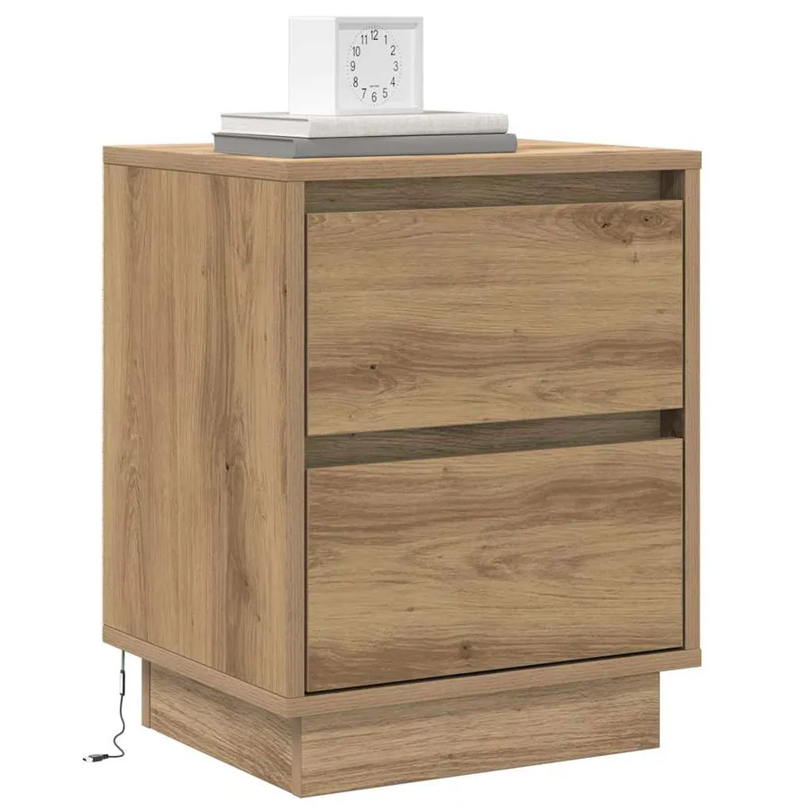 Cabinet de chevet Chêne artisanal 39 x 34,5 x 50 cm - 3