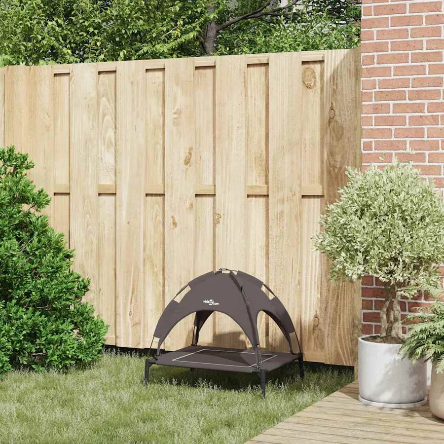 Lit pour Chien Marron 63 x 49,5 x 60 cm Acier - 3