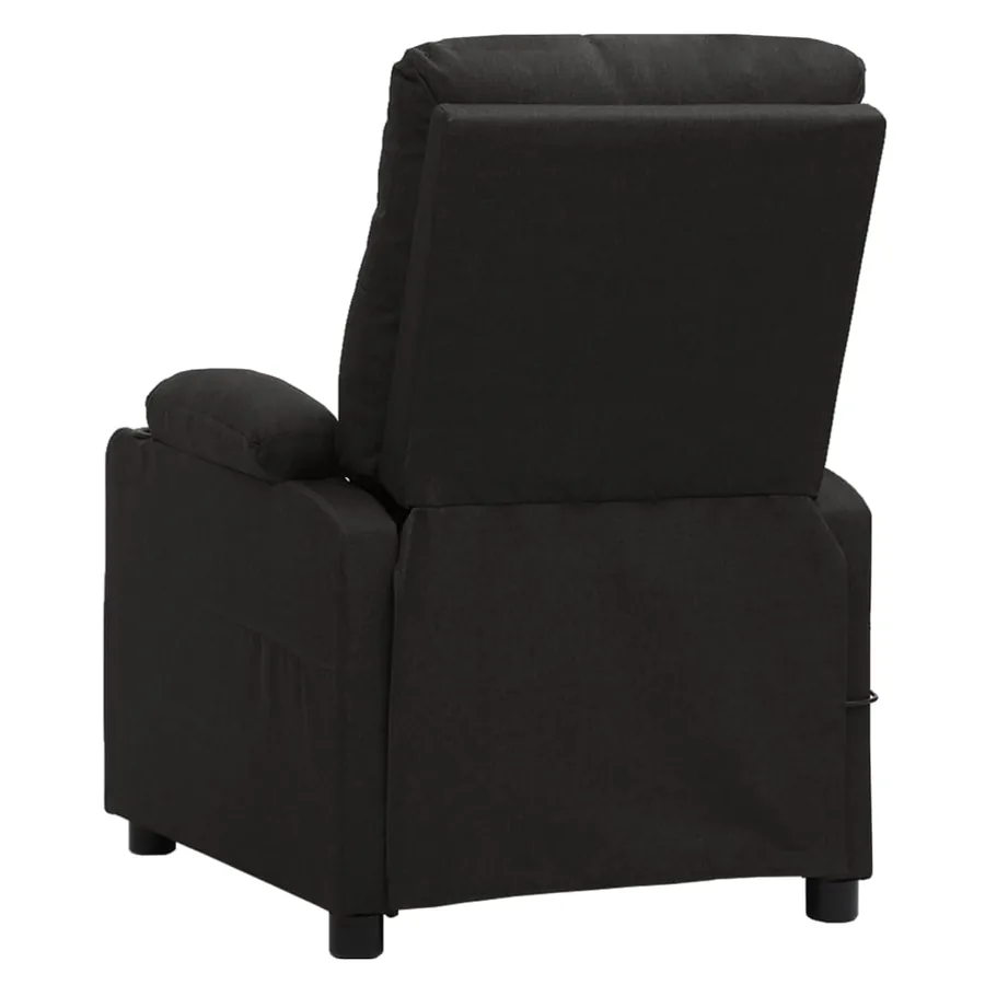 Fauteuil électrique de massage Noir Tissu - 5