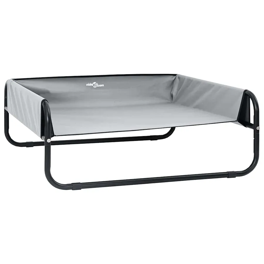 Lit pour Chien Gris clair 57 x 57 x 24 cm Acier - 2