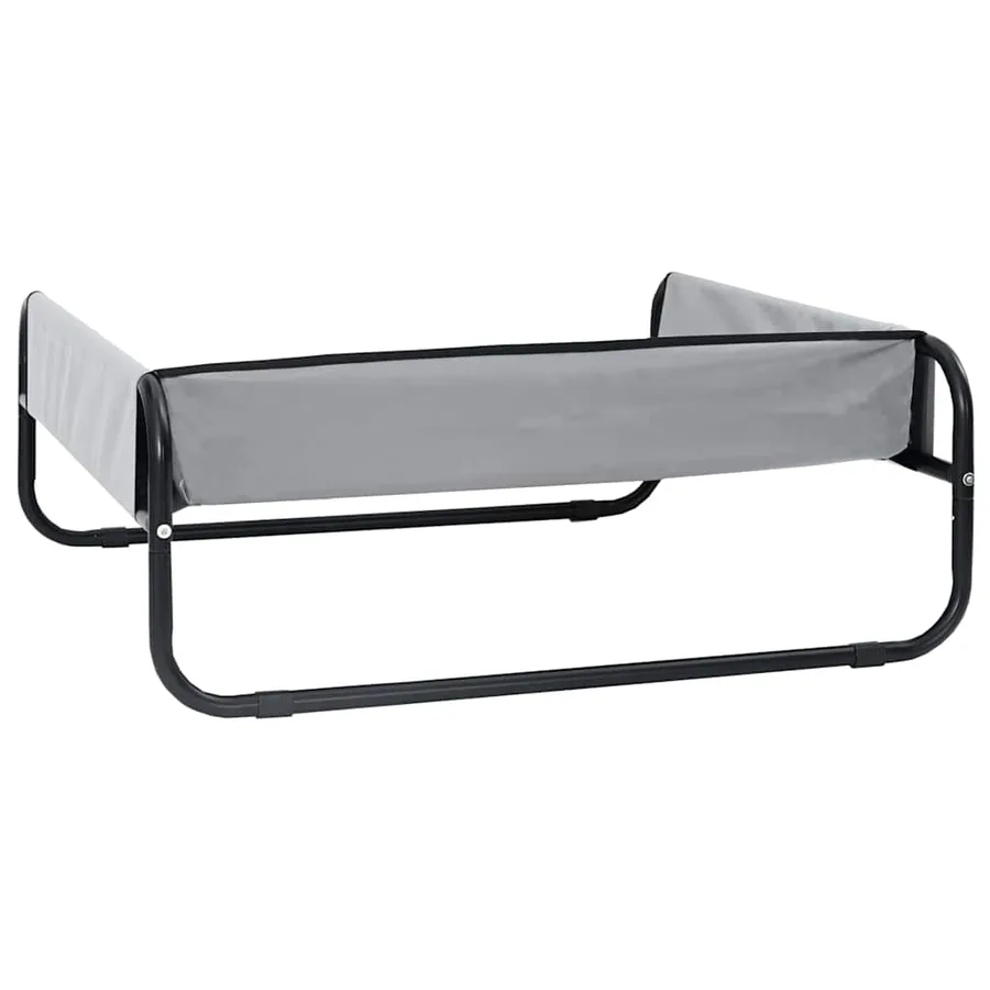 Lit pour Chien Gris clair 57 x 57 x 24 cm Acier - 6