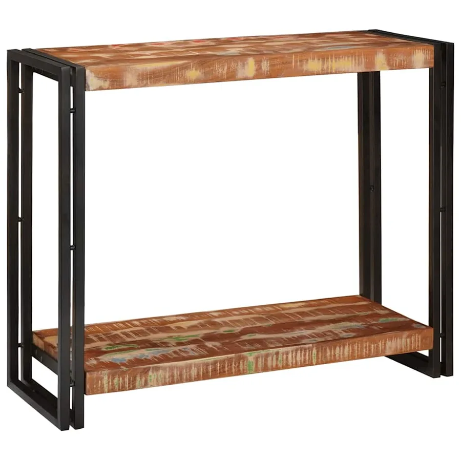 Table console Multicolore 90 x 33 x 75 cm Bois Recyclé Solide - 2