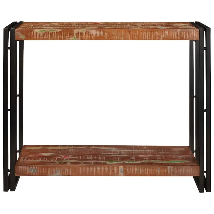 Table console Multicolore 90 x 33 x 75 cm Bois Recyclé Solide - 3