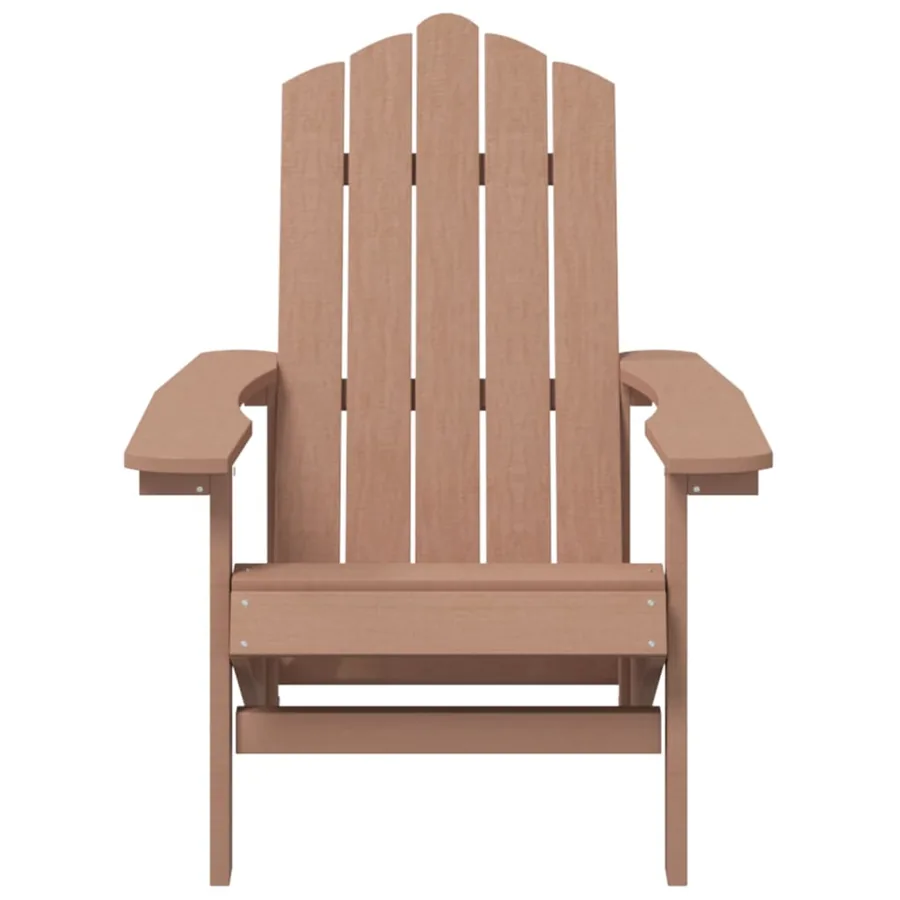 Chaises de jardin Adirondack lot de 2 PEHD Marron - 4