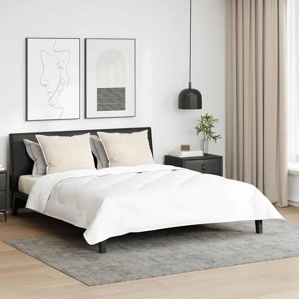 Oreiller 2 pcs Blanc 80 x 60 x 20 cm Coton et polyester