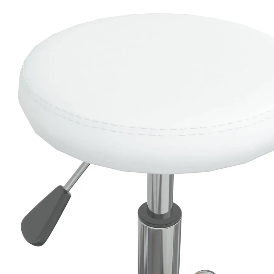 Chaise de salle à manger Blanc Similicuir - 5
