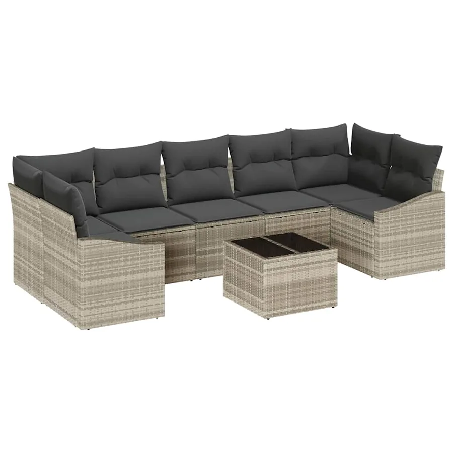 Ensemble de Canapés Gris clair 55 x 55 x 37 cm polyrotin - 2