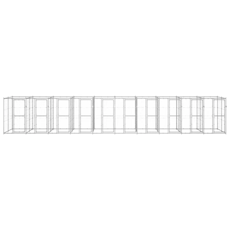 Chenil extérieur Acier galvanisé 24,2 m² - 2