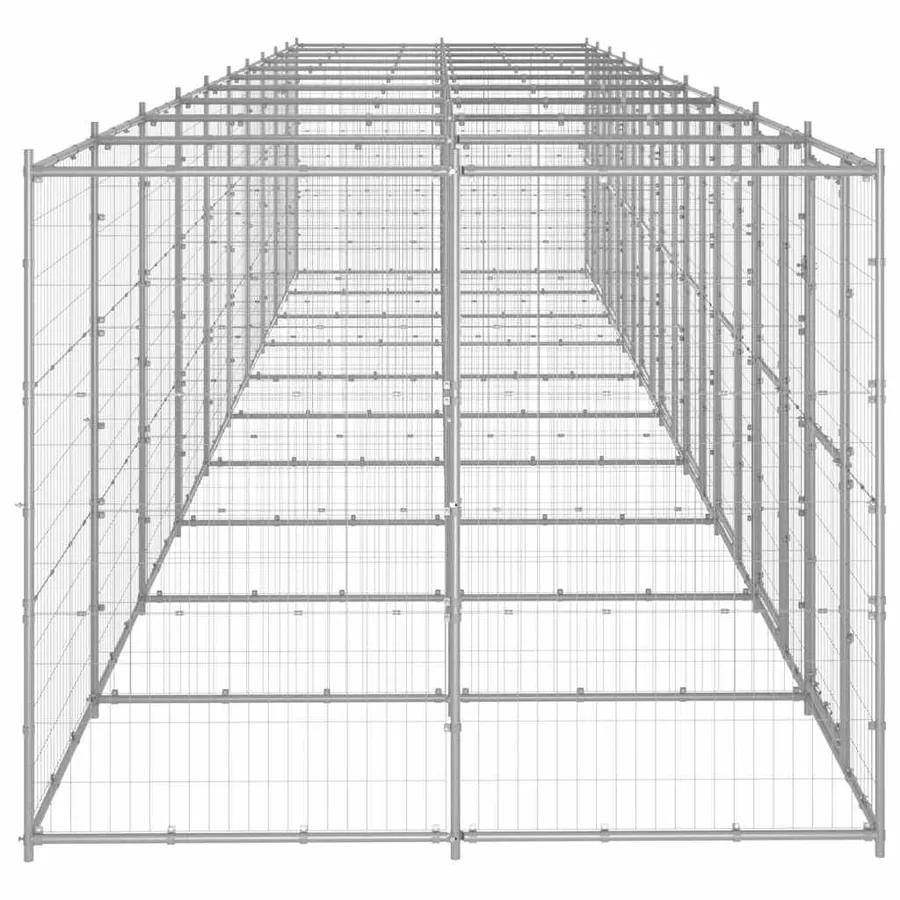 Chenil extérieur Acier galvanisé 24,2 m² - 3