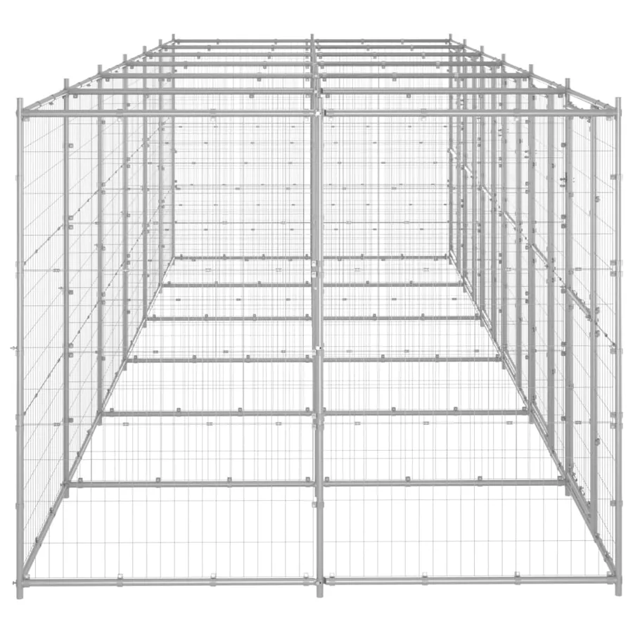 Chenil extérieur Acier galvanisé 14,52 m² - 3