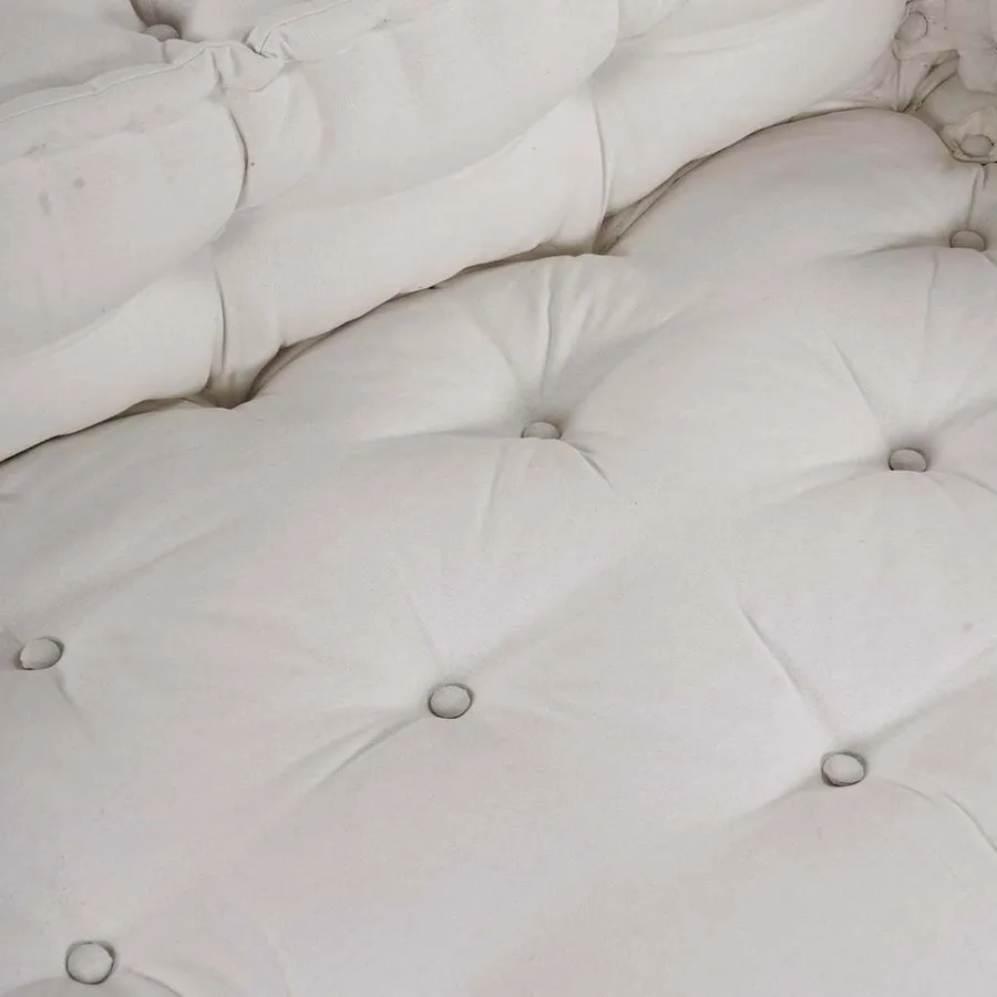 Coussin de canapé sur palette 3 pcs Crème 120 x 80 x 34 cm - 7
