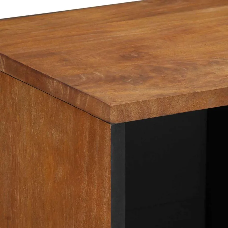 Buffet avec porte Marron 80 x 33 x 75 cm Bois de mangue massif - 6