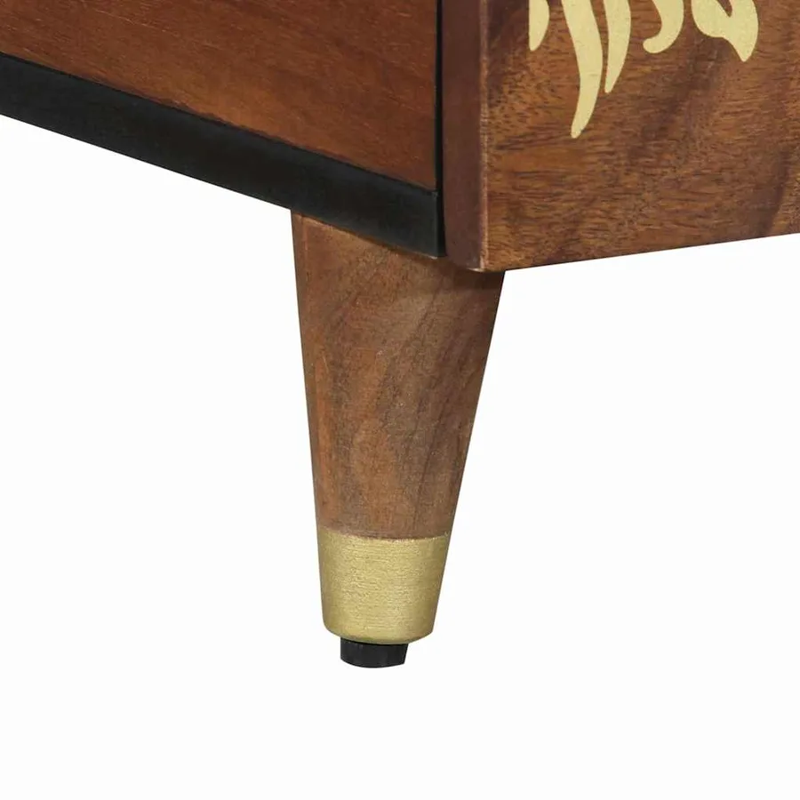 Table basse Marron miel 80 x 54 x 40 cm Bois de mangue massif - 8