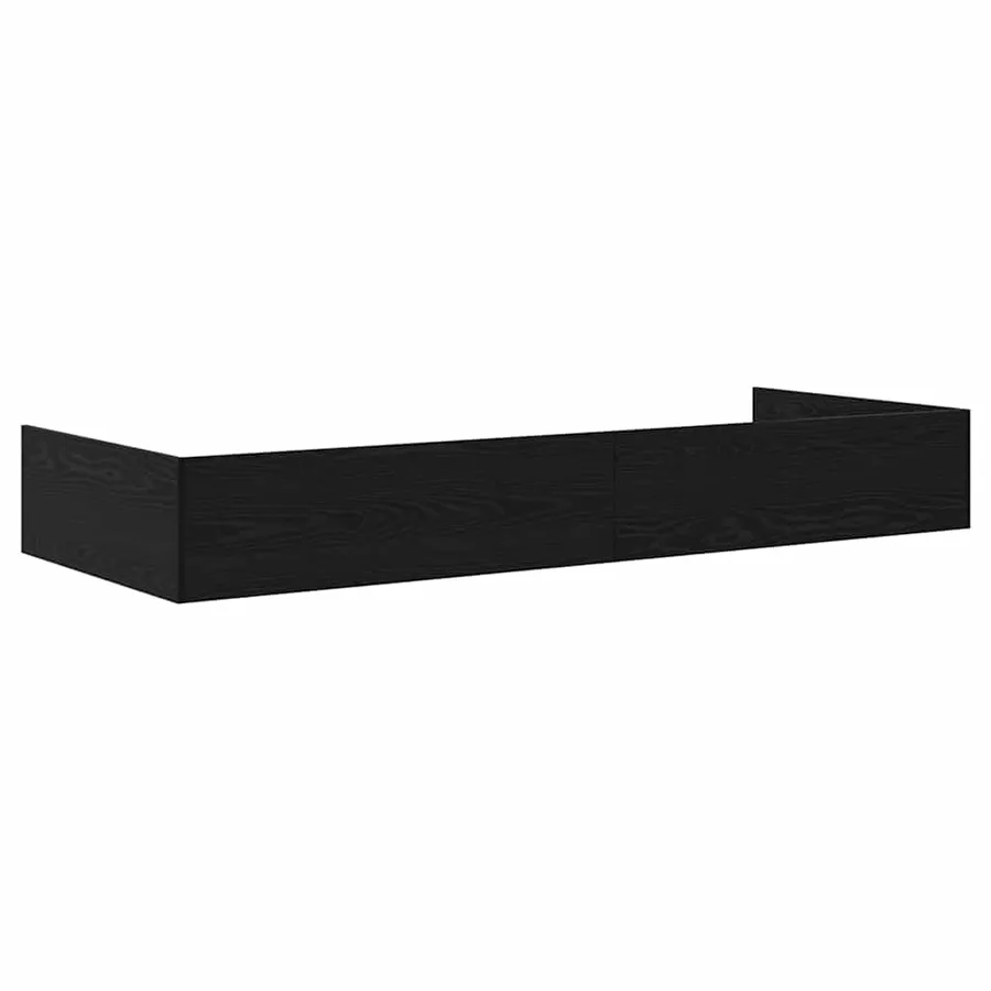 Cadre de lit Chêne noir 98,5 x 200 cm Bois d'ingénierie - 7