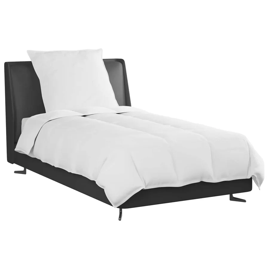 Duvet d'été simple avec oreiller 2 pcs Blanc Plume de canard - 3