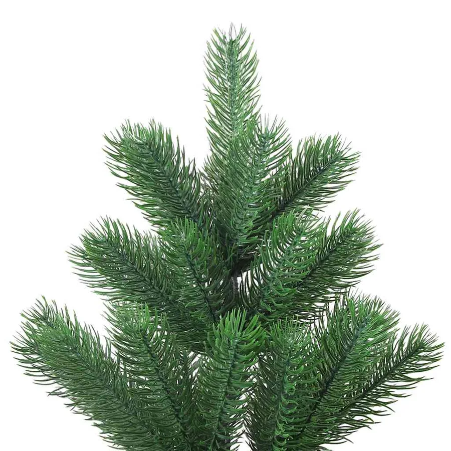 Sapin de Noël artificiel Nordmann avec LED et boules Vert 210cm - 3