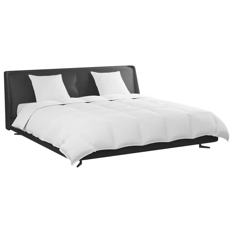 Ensemble de Duvet avec oreiller 3 pcs Blanc Plume de canard - 3