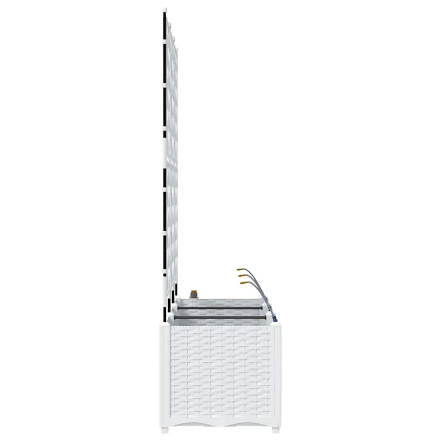 Cache-pot de jardin 3 pc Blanc 120 x 40 x 142 cm PP - 7