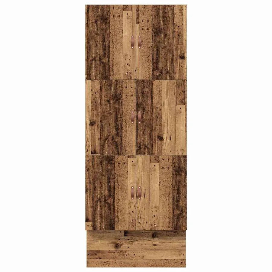 Cadre de lit avec rangement Bois Ancien 80 cm Bois d'ingénierie - 11