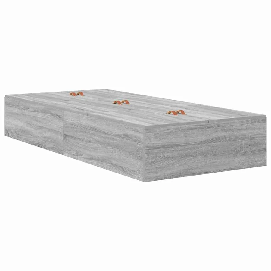 Cadre de lit avec rangement Gris Sonoma 80 x 200 cm - 5