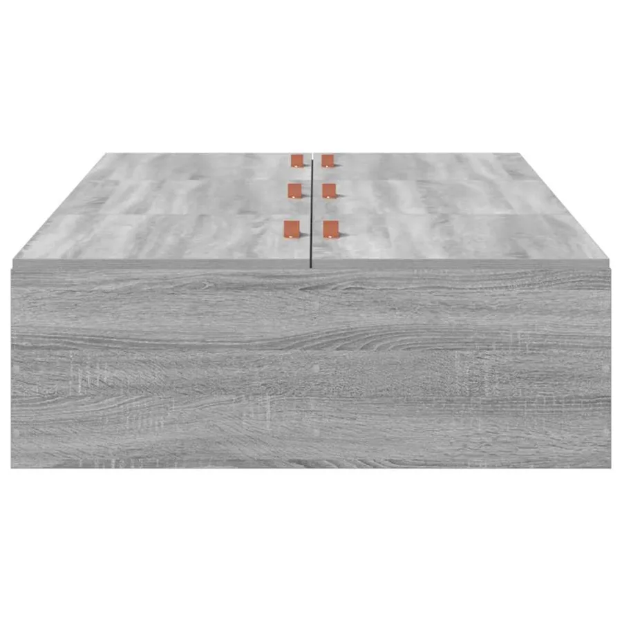 Cadre de lit avec rangement Gris Sonoma 80 x 200 cm - 6