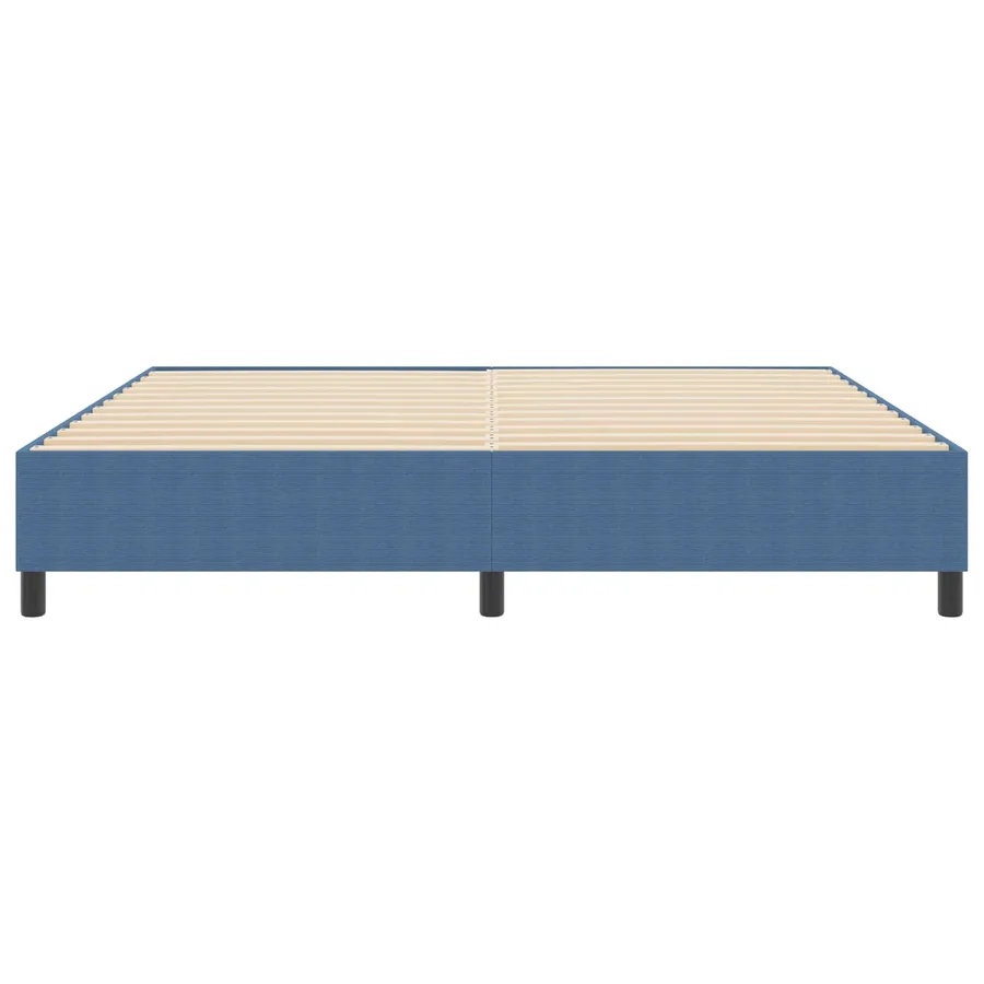 Cadre de lit plateforme Bleu 200 x 200 cm - 5