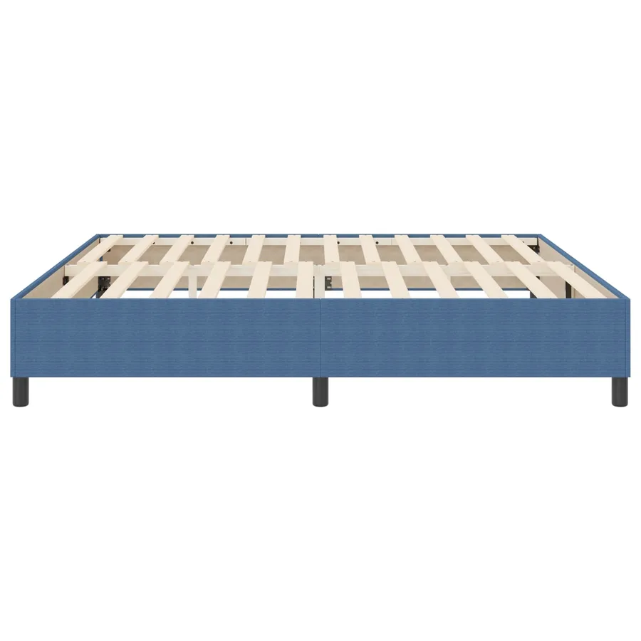 Cadre de lit plateforme Bleu 200 x 200 cm - 6