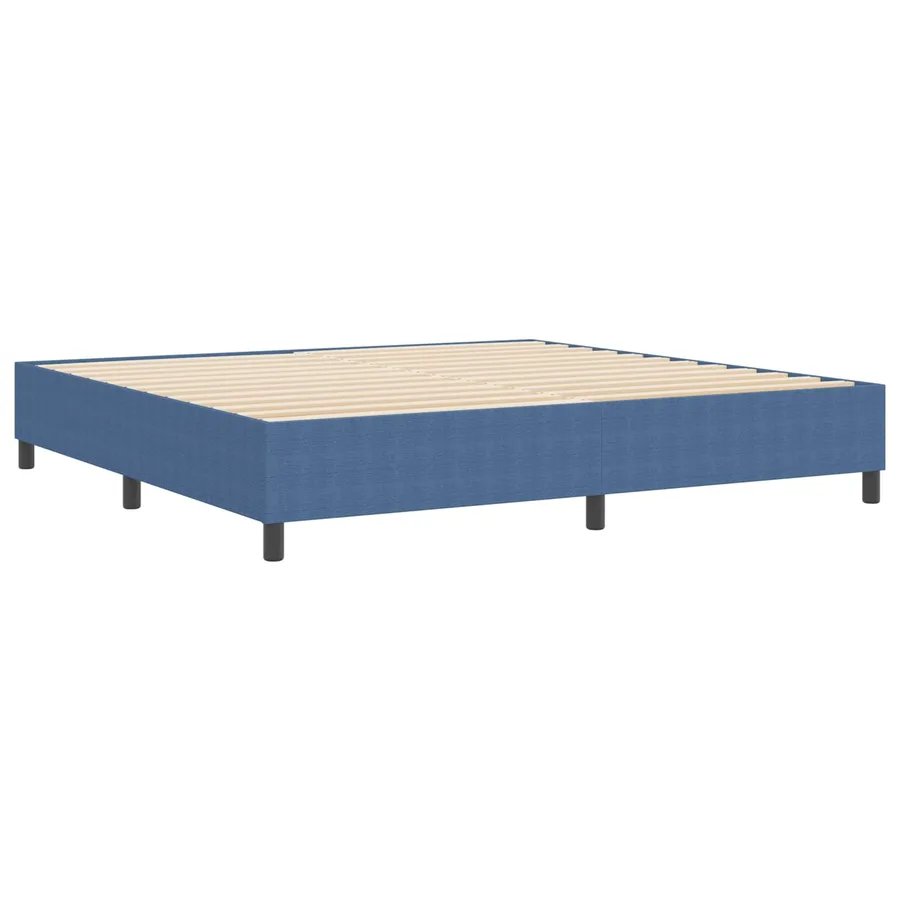 Cadre de lit plateforme Bleu 200 x 200 cm - 7