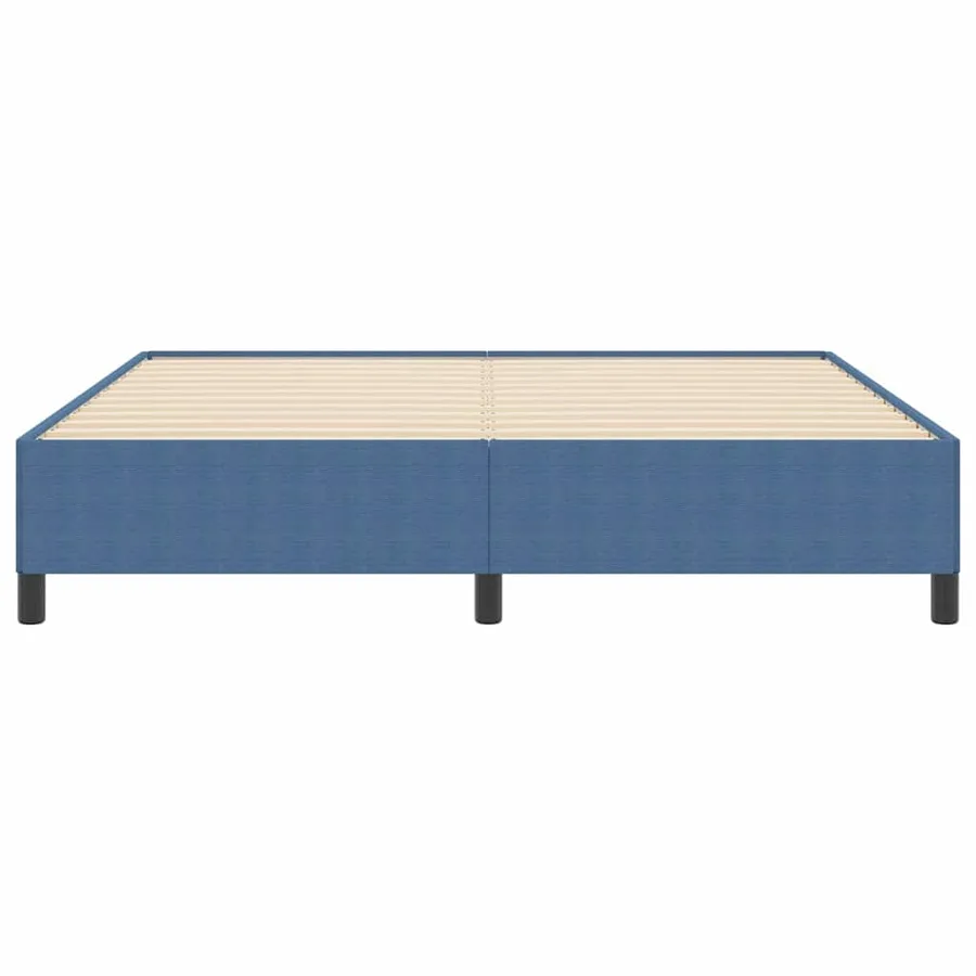 Lit à ressorts Bleu 180 x 200 cm Tissu en velours côtelé - 5