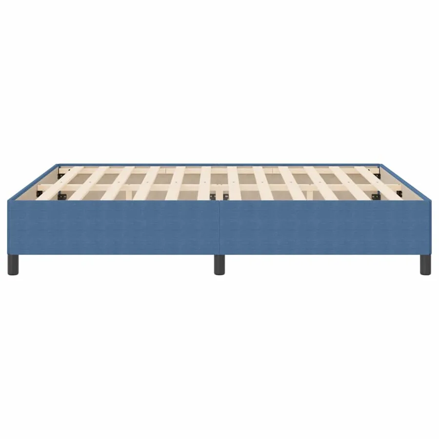 Lit à ressorts Bleu 180 x 200 cm Tissu en velours côtelé - 6