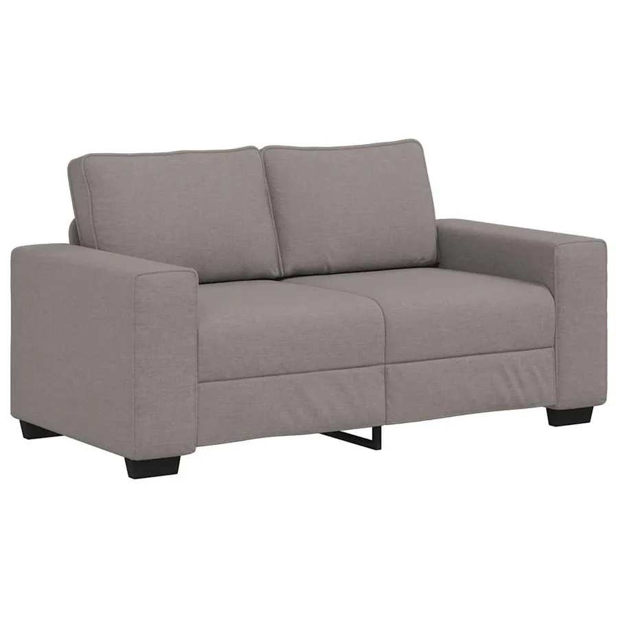 Canapé 2 places taupe 160x77x82 cm en tissu - 2