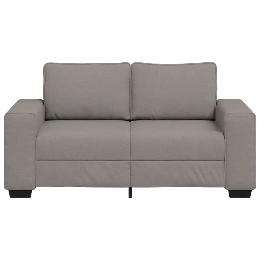 Canapé 2 places taupe 160x77x82 cm en tissu - 4